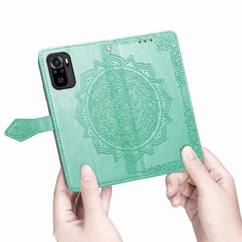 Housse Xiaomi Redmi Note 10 Mandala Porte Cartes