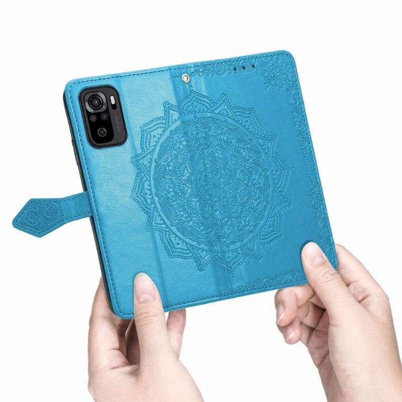 Housse Xiaomi Redmi Note 10 Mandala Porte Cartes