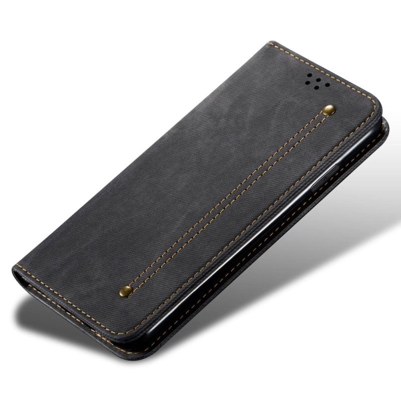 Flip Cover OnePlus 12R 5G Tissu Jeans