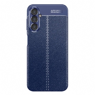 Coque Samsung Galaxy A14 5G / A14 Effet Cuir Litchi Double Line