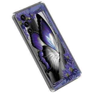 Coque Samsung Galaxy A14 5G / A14 Papillon Violet