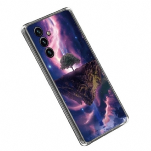 Coque Samsung Galaxy A14 5G / A14 Silicone Arbre Futuriste