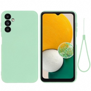 Coque Samsung Galaxy A14 5G / A14 Silicone Liquide à Lanière