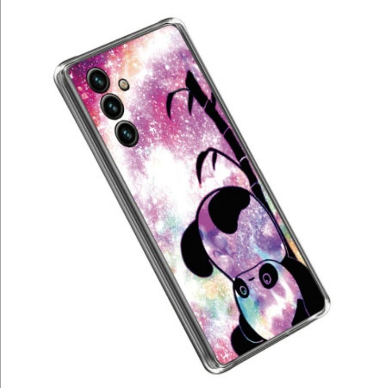 Coque Samsung Galaxy A14 5G / A14 Silicone Panda à l'Envers