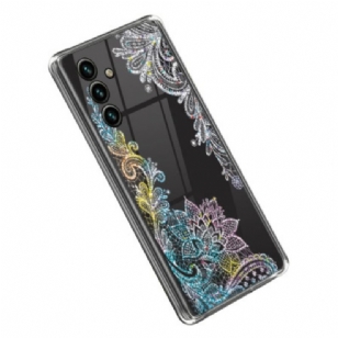 Coque Samsung Galaxy A14 5G / A14 Transparente Dentelle Mandala