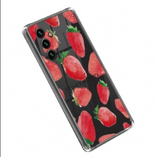 Coque Samsung Galaxy A14 5G / A14 Transparente Fraises