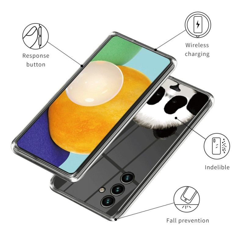 Coque Samsung Galaxy A14 5G / A14 Transparente Tête de Panda