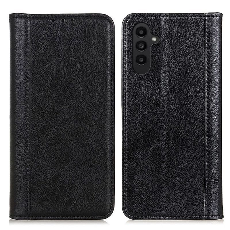 Flip Cover Samsung Galaxy A14 5G / A14 Cuir Fendu Stylé