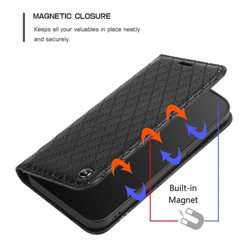 Flip Cover Samsung Galaxy A14 5G / A14 Losanges RFID