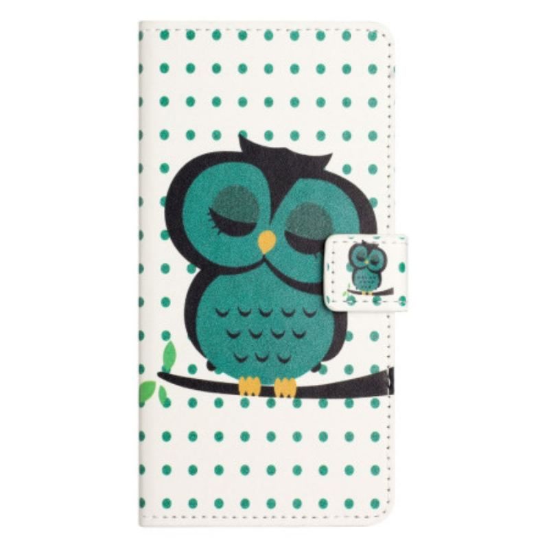 Housse Samsung Galaxy A14 5G / A14 Hibou Endormi