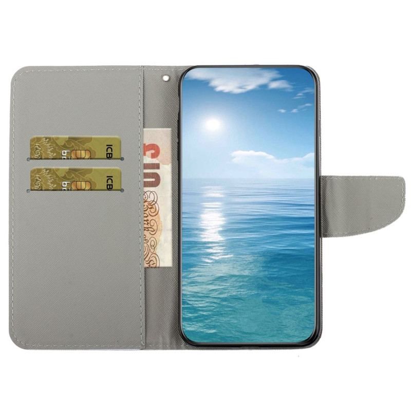 Housse Samsung Galaxy A14 5G / A14 Marine à Lanière