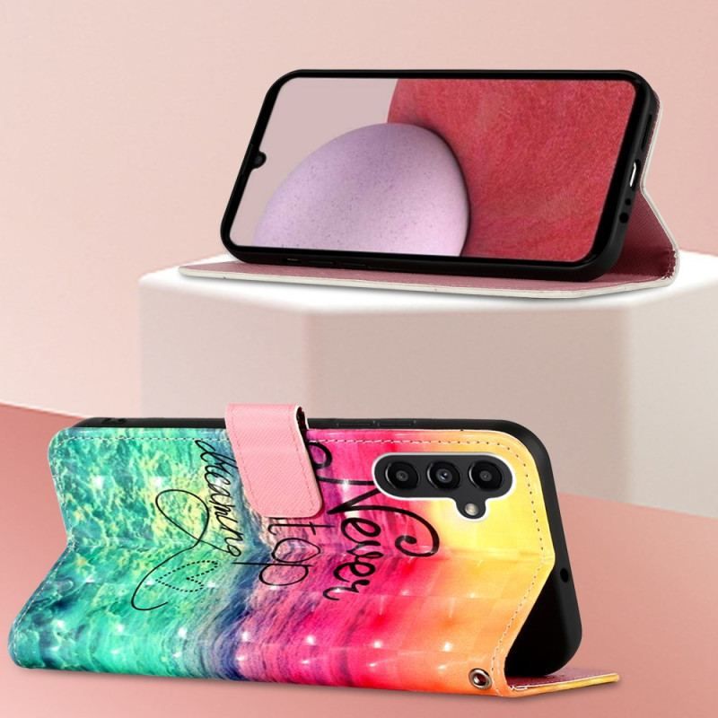 Housse Samsung Galaxy A14 5G / A14 Never stop Dreaming à Lanière