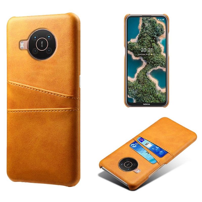 Coque Nokia X20 / X10 Mélodie effet cuir porte cartes