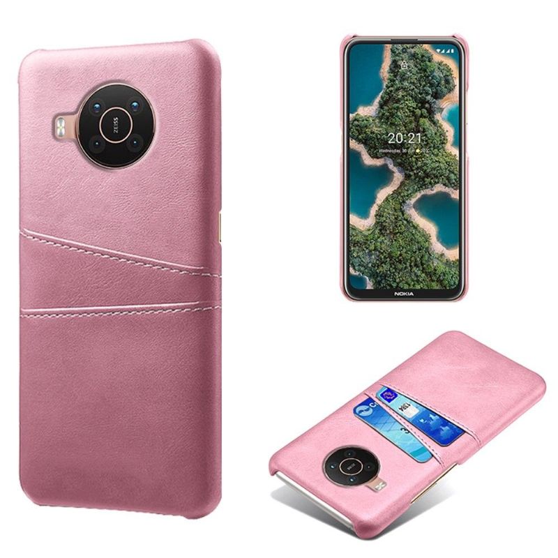 Coque Nokia X20 / X10 Mélodie effet cuir porte cartes