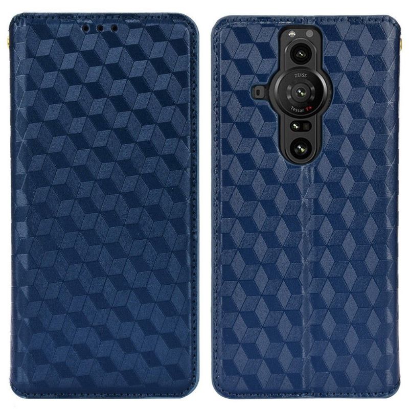 Housse Sony Xperia Pro-I flip cover design géométrie