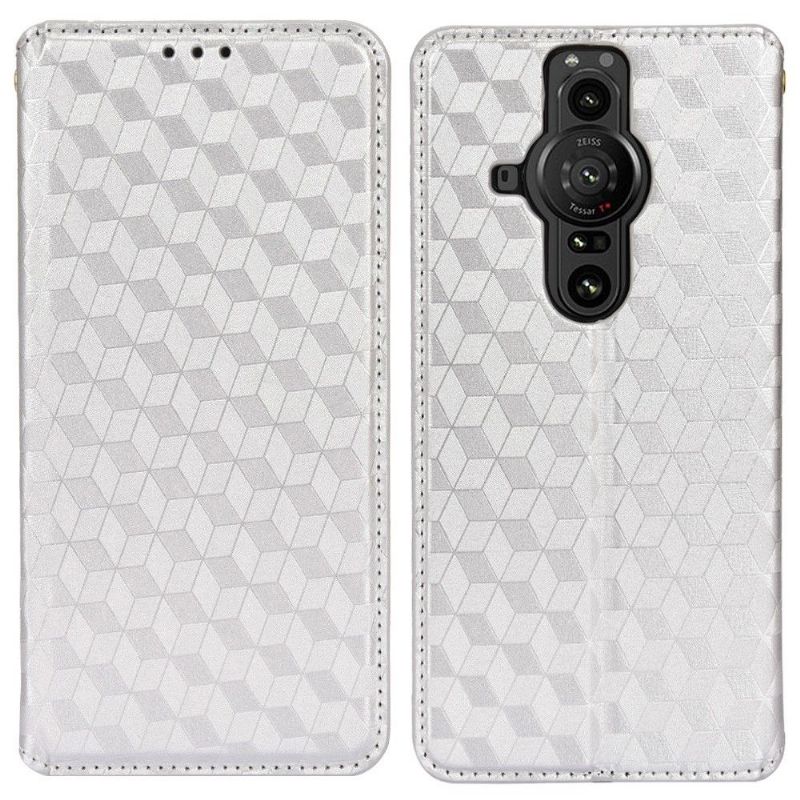 Housse Sony Xperia Pro-I flip cover design géométrie