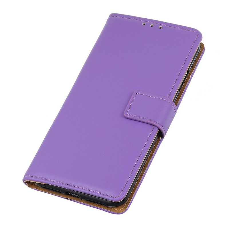 Étui Xiaomi Redmi 9 simili cuir basique - Violet