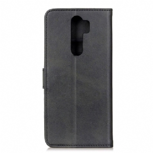 Housse Xiaomi Redmi 9 Marius effet cuir mat