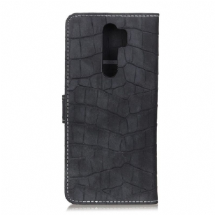 Housse Xiaomi Redmi 9 Simili Cuir Aspect Croco