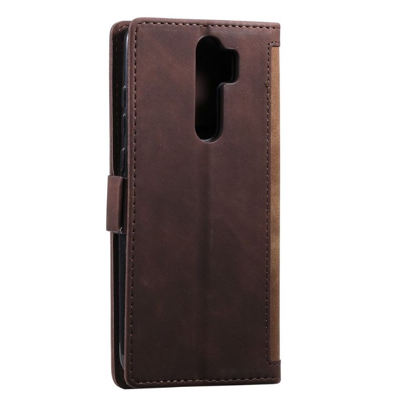 Housse Xiaomi Redmi 9 Vintage Porte Cartes à Lanière