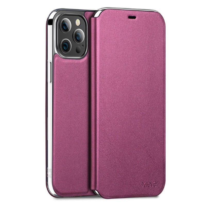 Coque iPhone 12 mini avec rabat simili cuir