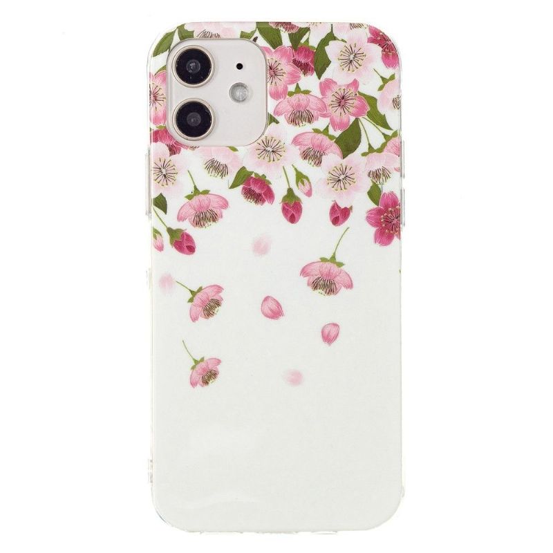 Coque iPhone 12 mini Fluorescente Fleurs