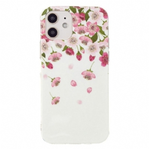 Coque iPhone 12 mini Fluorescente Fleurs