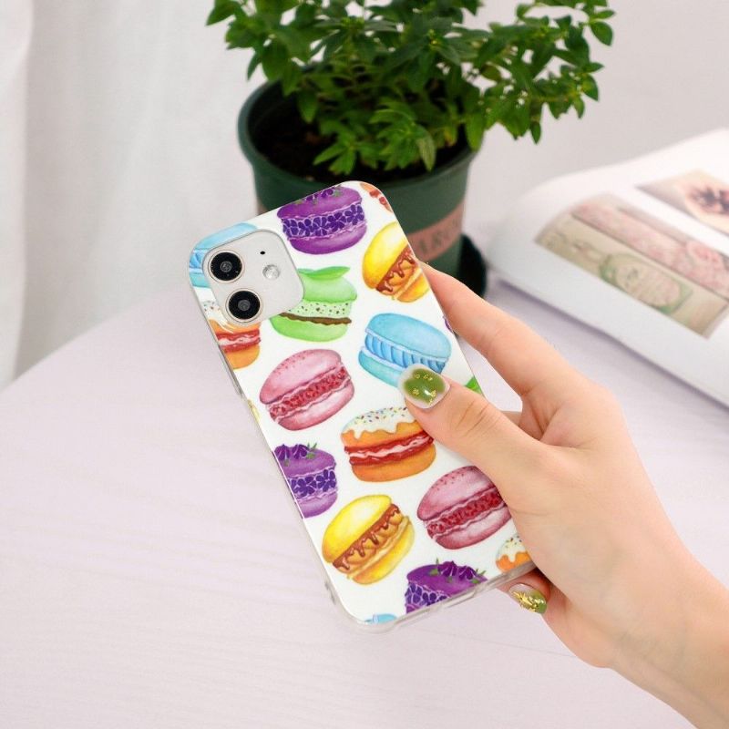 Coque iPhone 12 mini Fluorescente Macarons