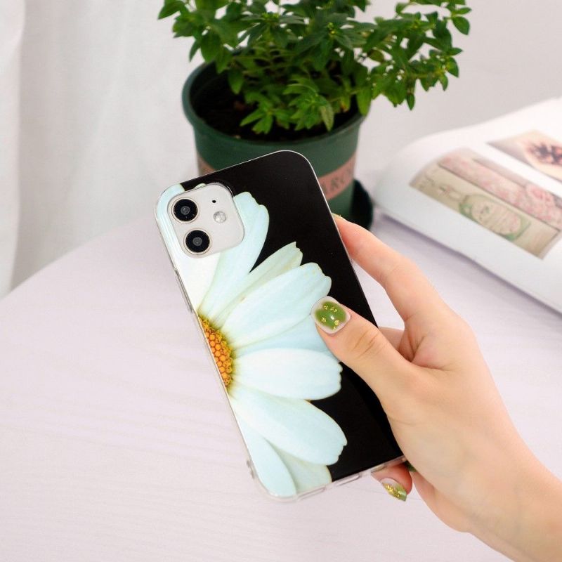 Coque iPhone 12 mini Fluorescente Marguerite