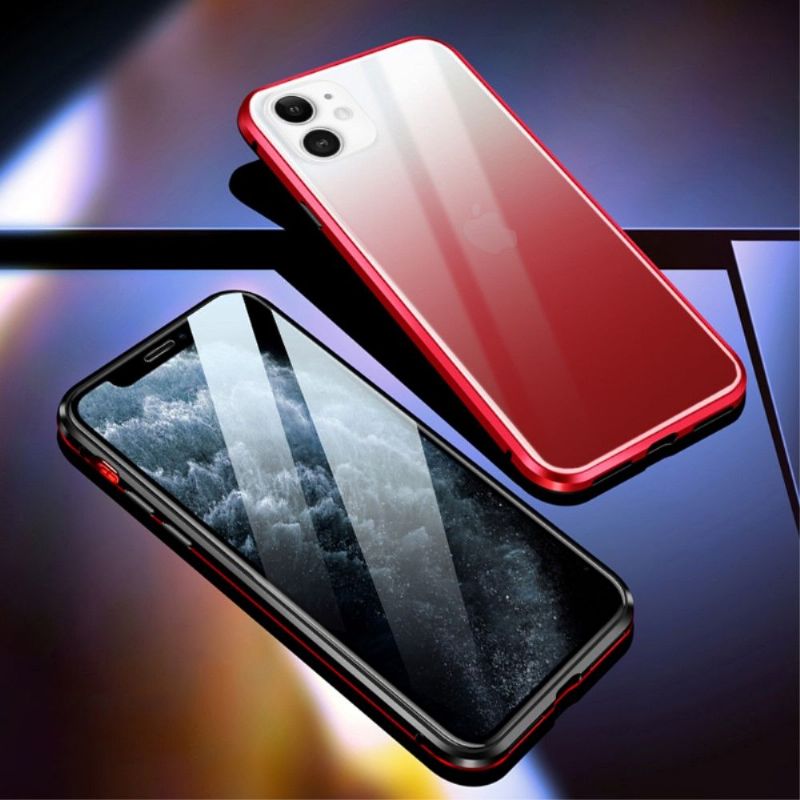 Coque iPhone 12 mini intégrale 360 degrés degradé de couleurs