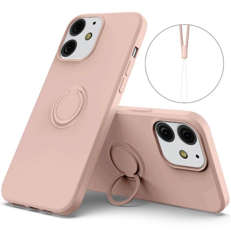 Coque iPhone 12 mini Silicone Liquide Ring