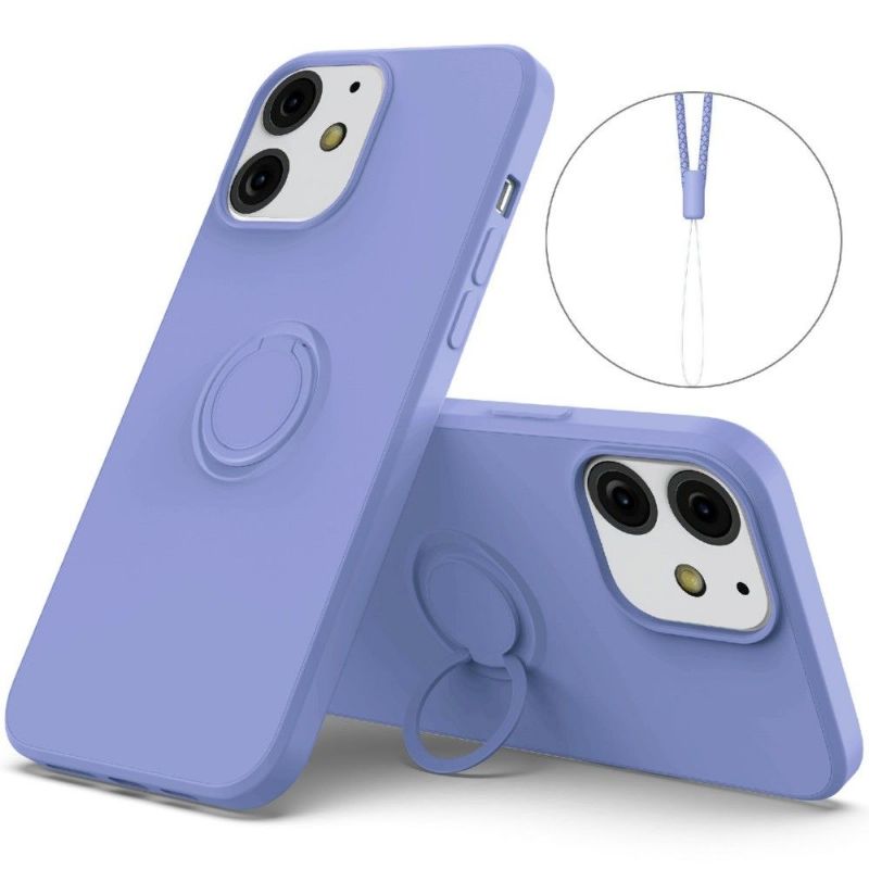 Coque iPhone 12 mini Silicone Liquide Ring