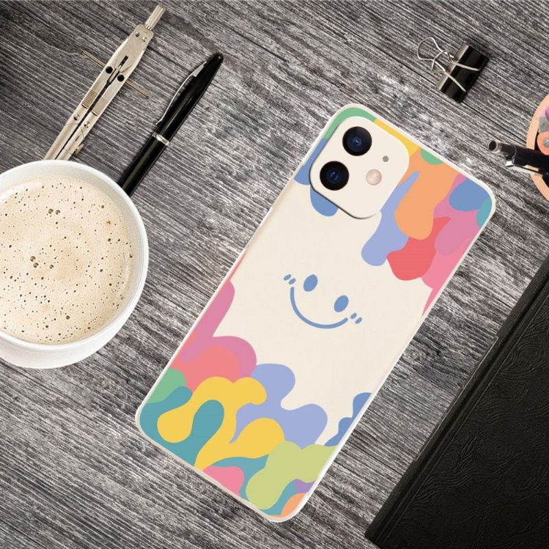 Coque iPhone 12 mini Splash Smiling en silicone