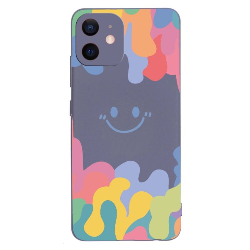 Coque iPhone 12 mini Splash Smiling en silicone