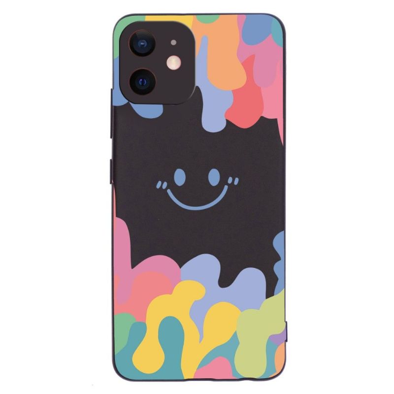 Coque iPhone 12 mini Splash Smiling en silicone