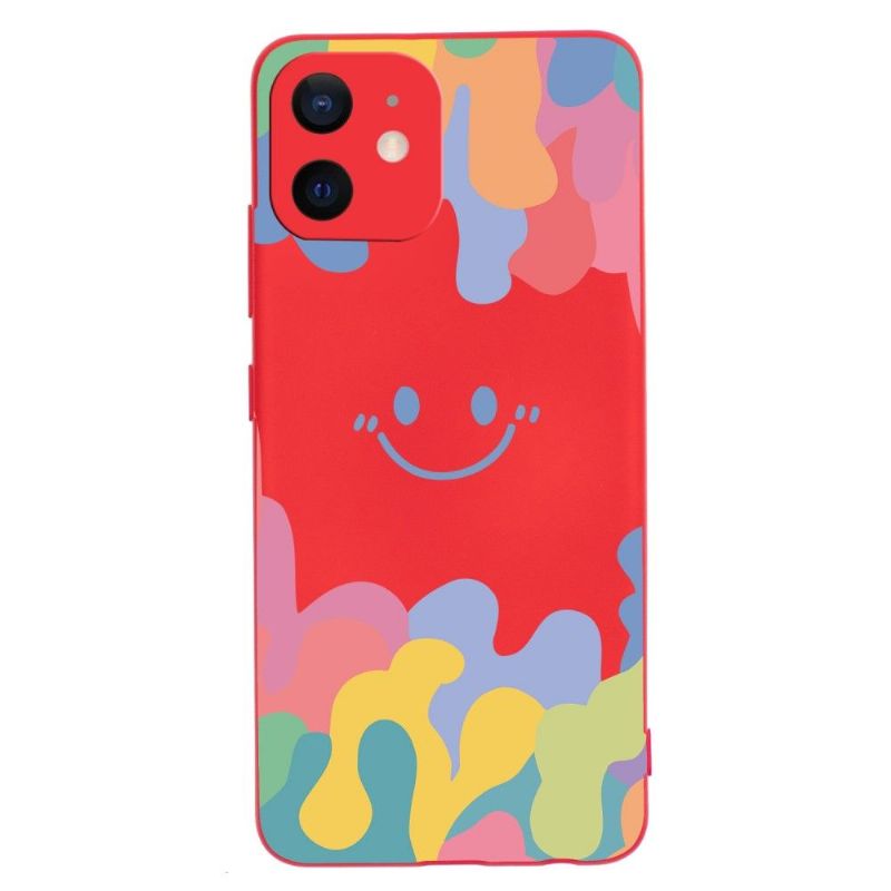 Coque iPhone 12 mini Splash Smiling en silicone