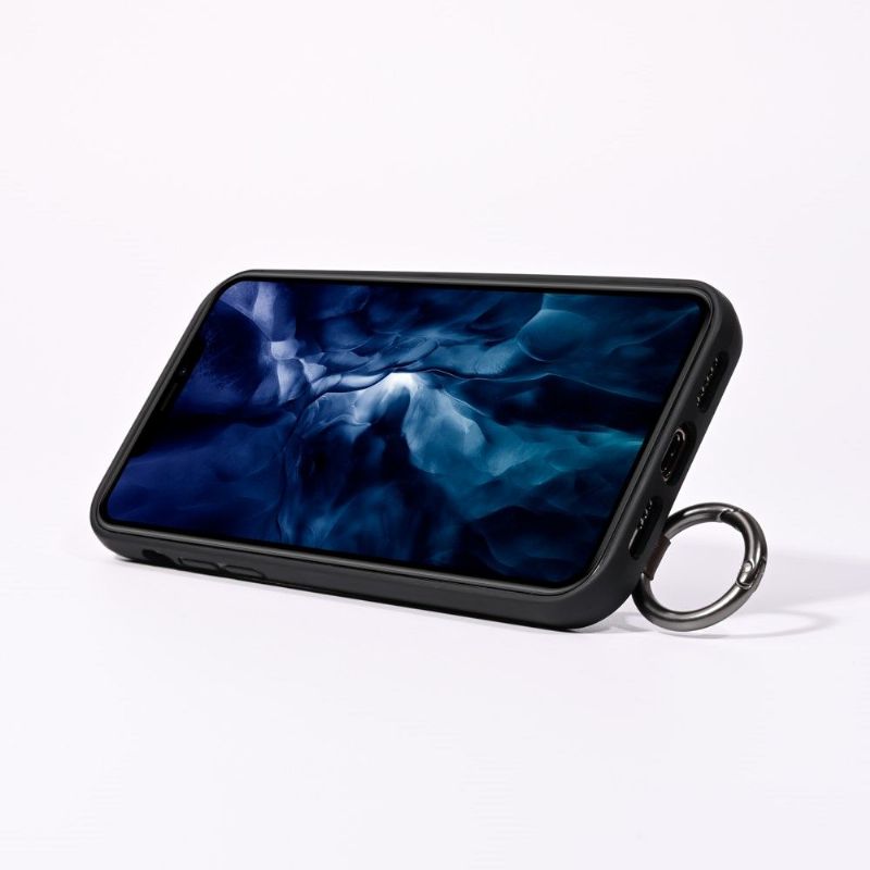 Coque Strap coutures simili cuir pour iPhone 12 mini