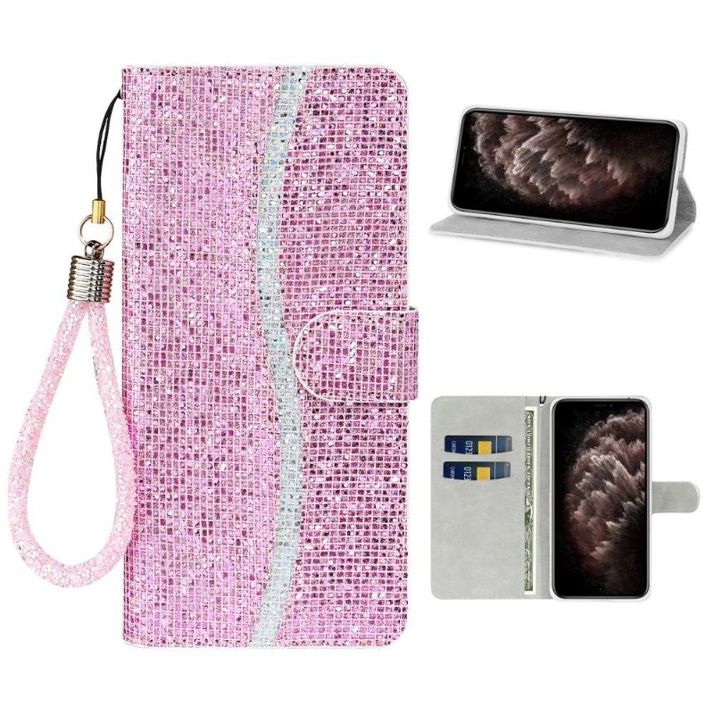 Housse iPhone 12 mini Glitter Porte Cartes