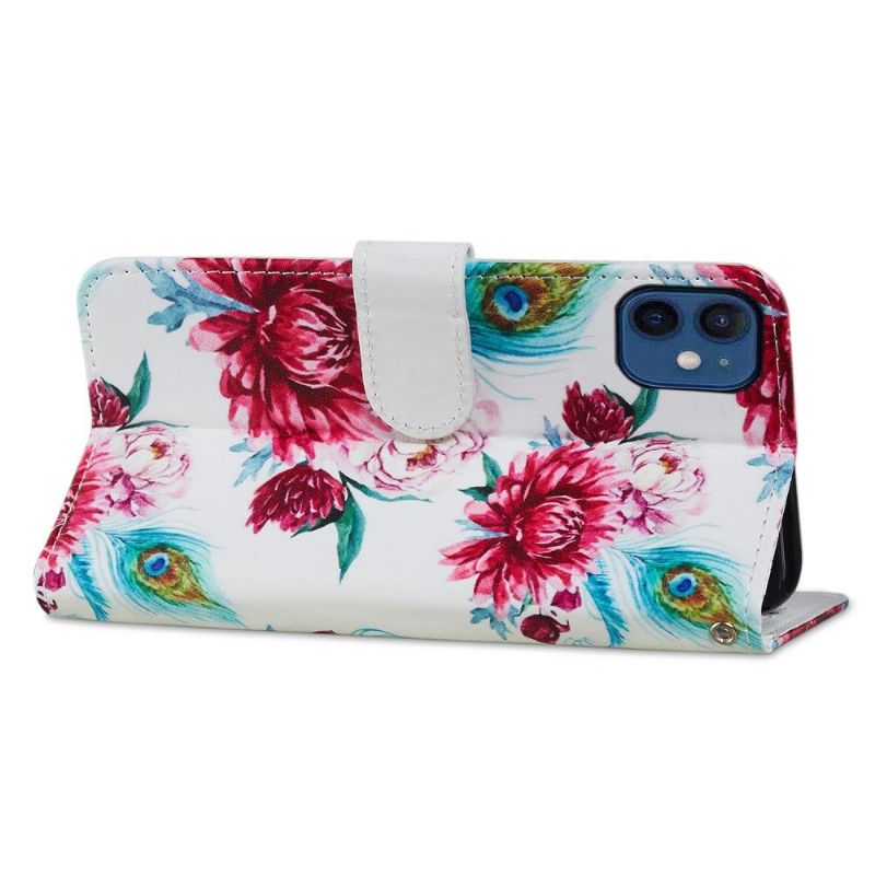 Housse iPhone 12 mini Paon fleur