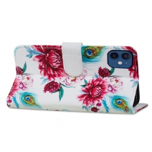 Housse iPhone 12 mini Paon fleur