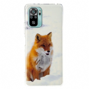 Coque Xiaomi Redmi Note 10 / Note 10s Fluorescente Renard roux