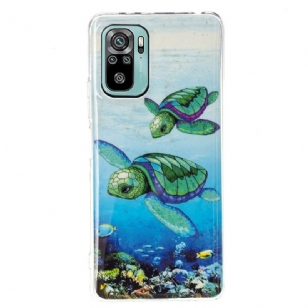 Coque Xiaomi Redmi Note 10 / Note 10s Fluorescente Tortues