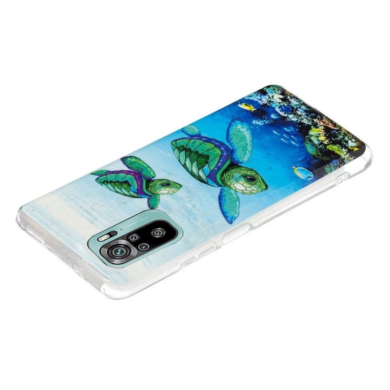 Coque Xiaomi Redmi Note 10 / Note 10s Fluorescente Tortues