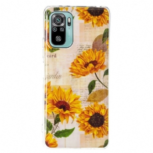 Coque Xiaomi Redmi Note 10 / Note 10s Fluorescente Tournesol Vintage