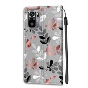 Housse Xiaomi Redmi Note 10 / Note 10s Illustration feuilles sauvages