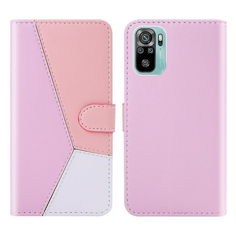 Housse Xiaomi Redmi Note 10 / Note 10S Simili Cuir Tricolore