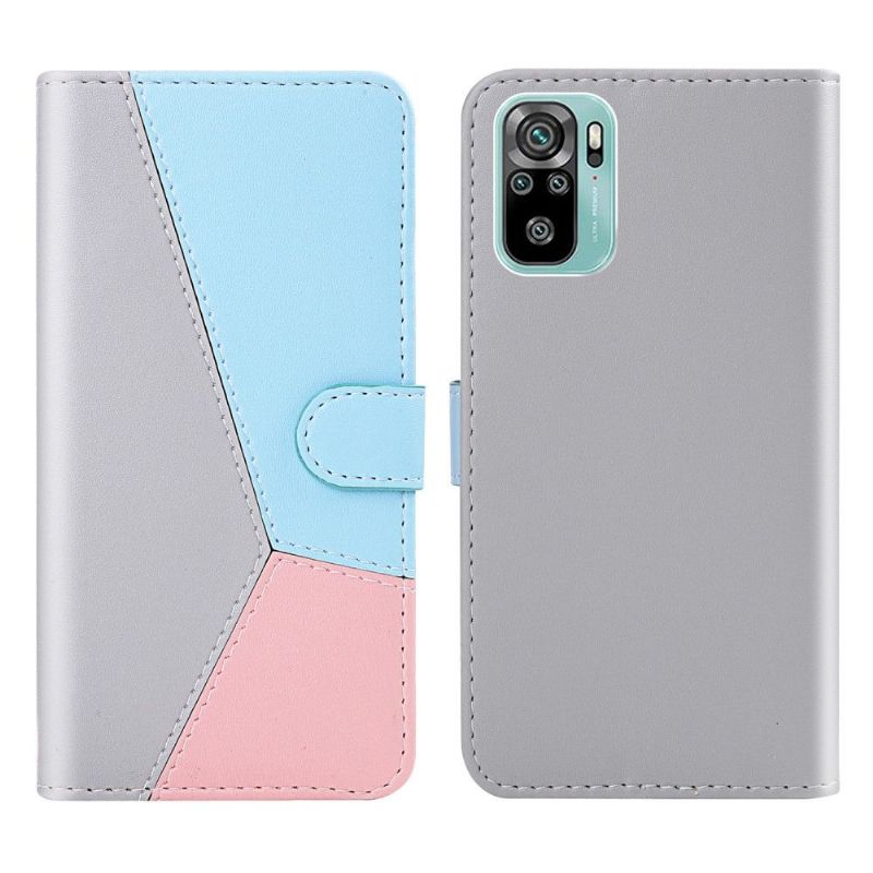 Housse Xiaomi Redmi Note 10 / Note 10S Simili Cuir Tricolore