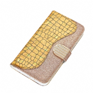 Housse Xiaomi Redmi Note 10 4G / Note 10S Luxury Croco Paillettes