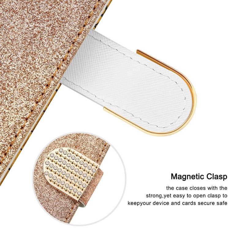 Housse Xiaomi Redmi Note 10 4G / Note 10S Luxury Croco Paillettes