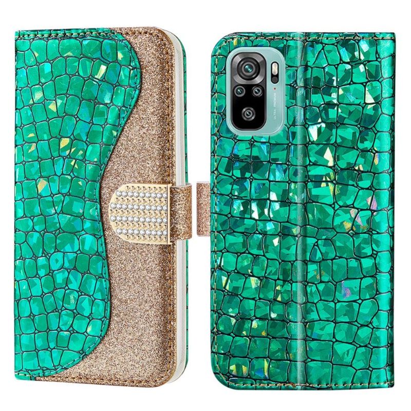 Housse Xiaomi Redmi Note 10 4G / Note 10S Luxury Croco Paillettes